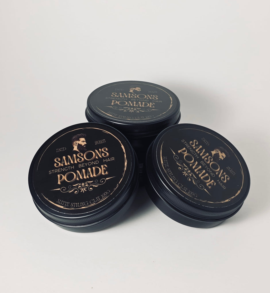 SAMSONS POMADE Tin black luxury gold