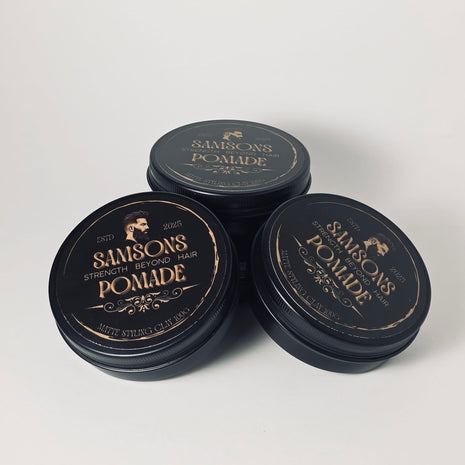 SAMSONS POMADE Tin black luxury gold