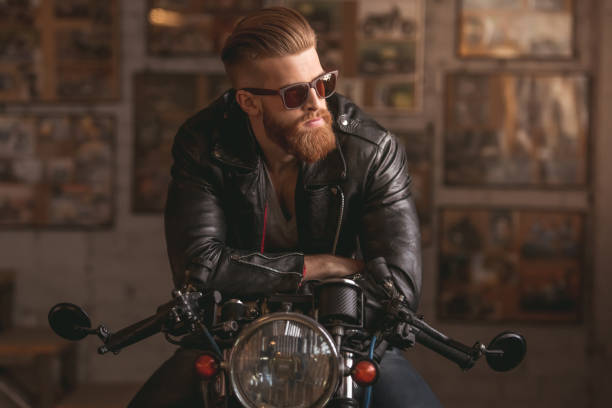 POMADE matte finish hair back motorcycle